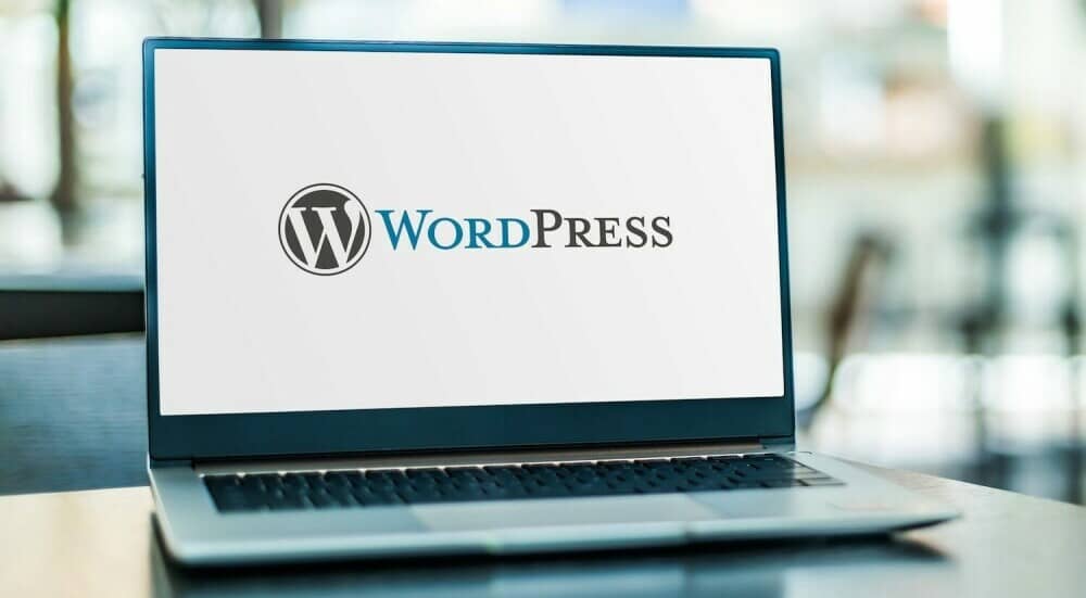 Wordpress on computer screen WordPress Review: A Comprehensive Guide For Affiliate Marketing